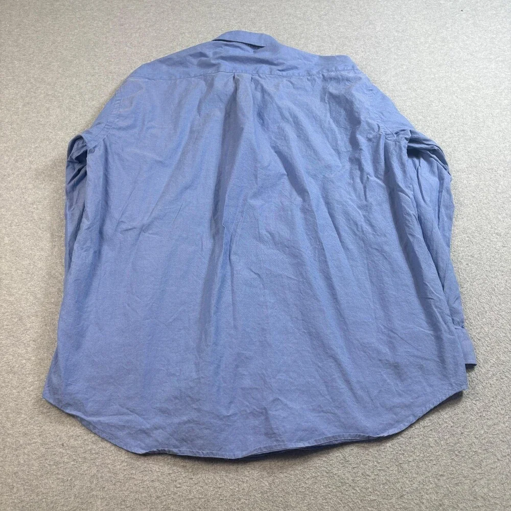 Stetson 71 Ranch Elko Nevada Shirt Mens Large Blue Button Ranch Western Rodeo